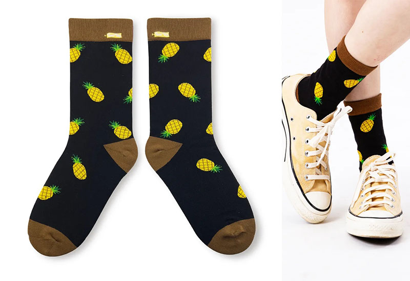 鳳梨 厚襪款(2種尺寸)